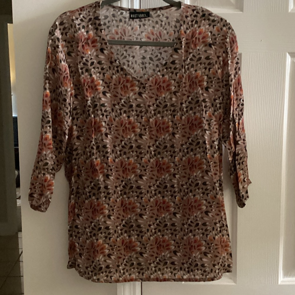 Elegant Floral Women's Blouse